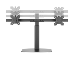Brateck Dual Screen Pneumatic Vertical Lift Monitor Stand - Black
