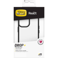 OtterBox React Case For Apple iPhone 13 Pro Max - Black Crystal