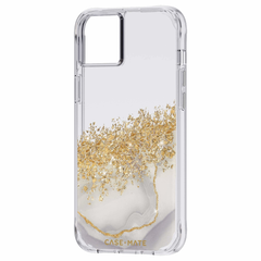 Case-Mate Karat Marble Case For iPhone 14 Plus - White Marble