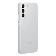 Samsung Galaxy S22+ Leather Cover - Light Grey