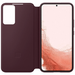 Samsung Galaxy S22+ Smart Clear View Cover - Burgundy