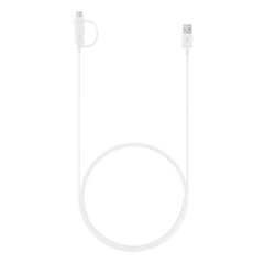 Samsung Data Cable Combo (Micro USB And Type C) - White