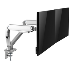 Brateck Economical Spring-Assisted Dual Monitor Arm - Matte Grey
