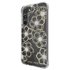 Case-Mate Floral Gems Case For Samsung Galaxy S23+ - Clear/Gold