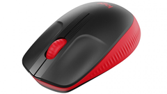 Logitech M190 Full-Size Wireless Mouse - Red