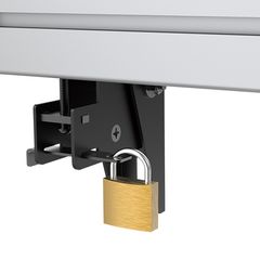 Brateck Dual Screen Menu Board Ceiling Mount with Long Pole - Black