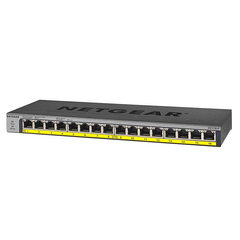 NETGEAR ProSAFE 16-Port Gigabit Switch with 76W PoE Budget - Grey