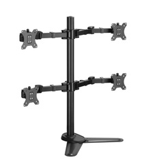 Brateck Quad Affordable Steel Articulating Monitor Stand (17
