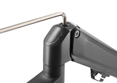 Brateck Heavy-Duty Aluminum Gas Spring Dual Monitor Arm - Black