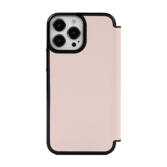 KSNY Folio Case For Apple iPhone 13 Pro - Pale Vellum/Black Border