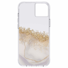 Case-Mate Karat Marble Case For iPhone 14 Plus - White Marble