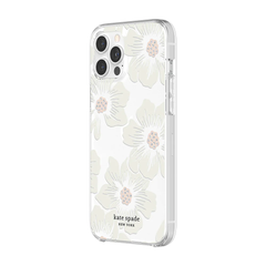 KSNY Hardshell Case For iPhone 12 Pro Max - Hollyhock Floral Clear