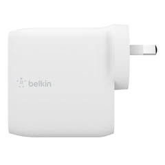 Belkin BOOST CHARGE Dual USB-C PD GaN Wall Charger (68W) - White
