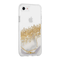 Case-Mate Karat Marble Case For Apple iPhone 6/7/8/SE - Clear/Gold
