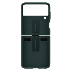 Samsung Galaxy Z Flip 3 Silicone Cover with Ring - Green