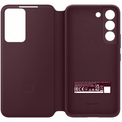 Samsung Galaxy S22 Smart Clear View Cover - Burgundy