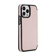 KSNY Folio Case For Apple iPhone 13 Pro - Pale Vellum/Black Border