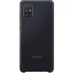 Samsung Galaxy A71 Silicone Cover - Black