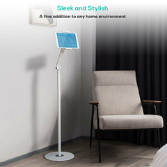 mbeat activiva Universal iPad & Tablet Floor Stand - White