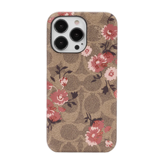 KSNY Coach Slim Wrap Case For iPhone 13 Pro - Signature C Rose