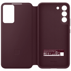 Samsung Galaxy S22+ Smart Clear View Cover - Burgundy