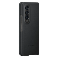 Samsung Leather Cover For Galaxy Z Fold4 - Black