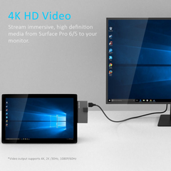 mbeat Edge Pro Multifunction USB-C Hub For Surface Pro 5/6 - Black