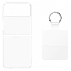 Samsung Galaxy Z Flip4 Clear Cover with Ring - Clear