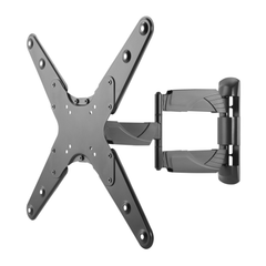 Brateck Slim Full Motion Curved & Flat Panel TV Wall Mount - Black