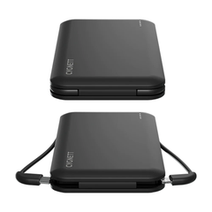 Cygnett ChargeUp 10K mAh Power Bank with charging cables - Black
