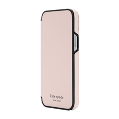 KSNY Folio Case For Apple iPhone 13 Pro - Pale Vellum/Black Border