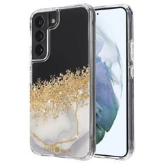Case-Mate Karat Marble Case For Samsung Galaxy S22 - White Marble