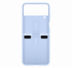 Samsung Silicone Cover With Ring For Galaxy Z Flip4 - Arctic Blue