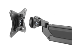 Brateck Epic Gas Spring Aluminum Dual Monitor Arm - Space Grey