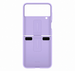 Samsung Silicone Cover With Ring For Galaxy Z Flip4 - Bora Purple