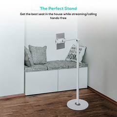 mbeat activiva Universal iPad & Tablet Floor Stand - White