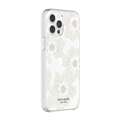 KSNY Hardshell Case For iPhone 12 Pro Max - Hollyhock Floral Clear