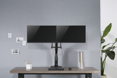Brateck Dual Monitors Select Gas Spring Aluminum Monitor Arm - Black