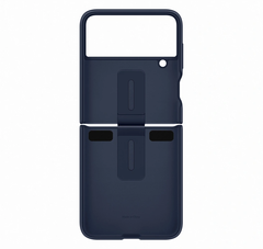 Samsung Silicone Cover With Ring For Galaxy Z Flip4 - Navy
