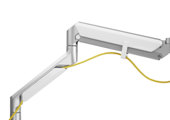 Brateck Epic Gas Spring Aluminum Dual Monitor Arm - Gloss Grey