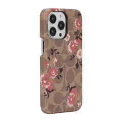 KSNY Coach Slim Wrap Case For iPhone 13 Pro - Signature C Rose