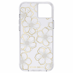 Case-Mate Floral Gems Case For Apple iPhone 14 Plus - Gold