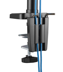 Brateck Heavy-Duty Aluminum Gas Spring Dual Monitor Arm - Black