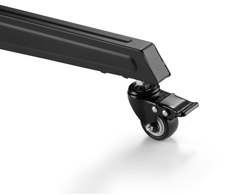 Brateck Compact Steel TV Cart With Top And Center Shelf - Black