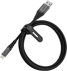 OtterBox Premium Lightning to USB-A Cable (1M) - Dark Ash Black