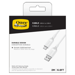OtterBox USB-C to USB-A Cable 2M - Cloud Dream White