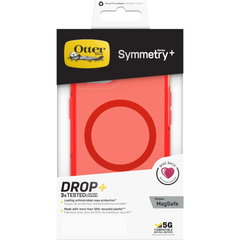 OtterBox Symmetry Series + Clear MagSafe Case For iPhone 13 - Red