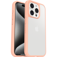 OtterBox React Case For iPhone 15 Pro - Clear/Peach
