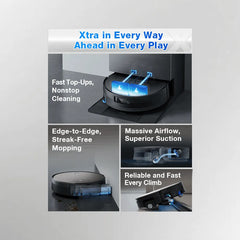 Ecovacs X11 Pro Omni Robot Vacuum & Mop - Black and Silver