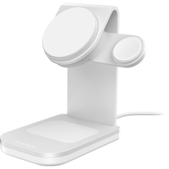 OtterBox 3-in-1 Charging Station For MagSafe - White/Silver